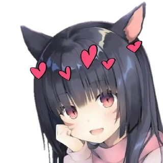 🍙 emoji БОЛЬШЕ ⇨ @CLOOBHUB АНИМЕ СТИКЕРЫ ANIME STICKERS Telegram sticker 14 of 54