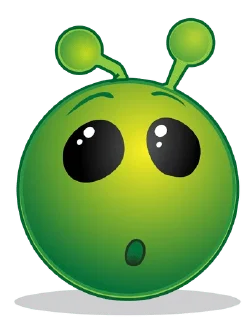 Sticker from green alien lol |||