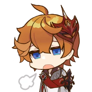 😮‍💨 emoji Childe is love, Childe is life Telegram sticker 18 of 40
