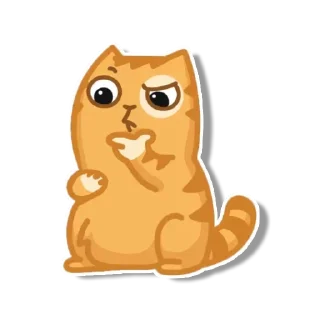 🤔 emoji Котик Персик | @lawlietoff Telegram sticker 14 of 105