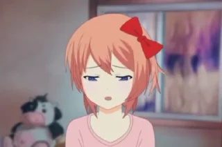 🌟 emoji Sayori Ddlc Telegram sticker 9 of 73