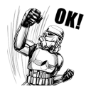 Sticker from Star wars