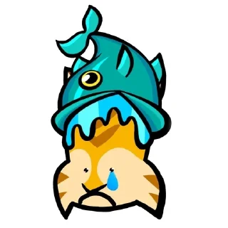 😢 emoji Jade Fish Telegram sticker 24 of 42