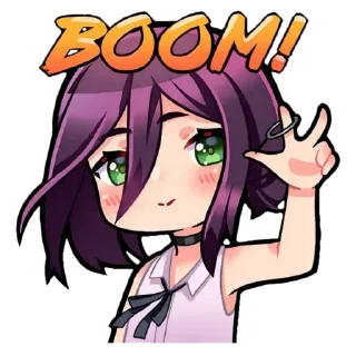 ❤️ emoji Человек бензопила by @anime_stickerr Telegram sticker 8 of 15