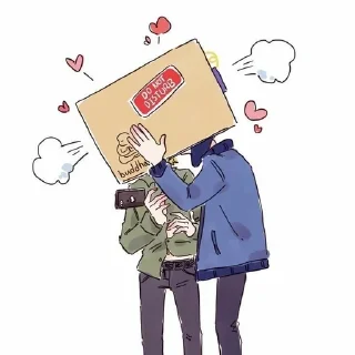 ❤️ emoji Твик и Крейг Telegram sticker 6 of 13
