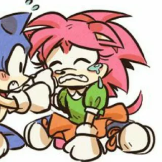 😭 emoji Classic Amy (@sonic_the_hednehog) Telegram sticker 24 of 73