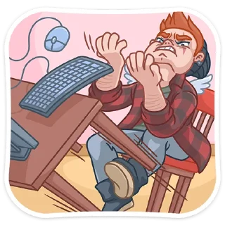 😠 emoji Разочарованный Амур (@TgSticker) Telegram sticker 10 of 48