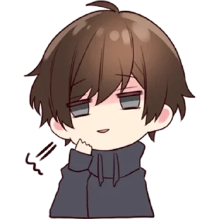😏 emoji Менхера-кун @nyasticks Telegram sticker 17 of 26