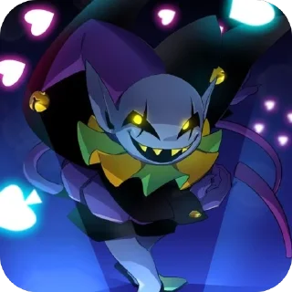 🫥 emoji 🤡Jevil🤡 @UndertaleDeltaruneStickersArts Telegram sticker 10 of 33