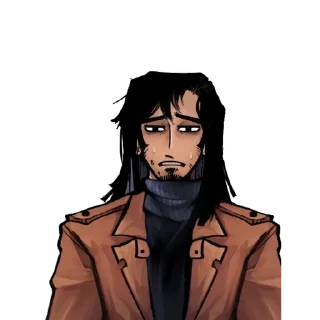 😥 emoji - Leon (8:11 game) :: @ILoveCatsXD Telegram sticker 16 of 18
