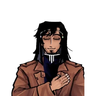 😇 emoji - Leon (8:11 game) :: @ILoveCatsXD Telegram sticker 15 of 18