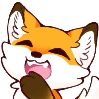 😄 emoji Red Fox @CrazySnep Telegram sticker 3 of 118