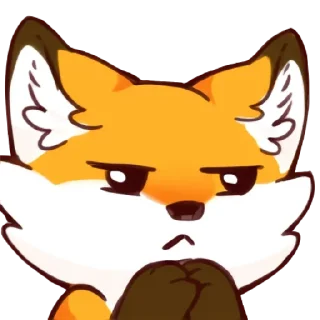 🤔 emoji Red Fox @CrazySnep Telegram sticker 21 of 118