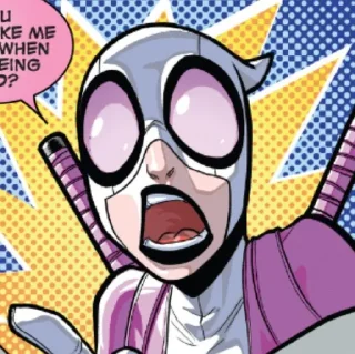 🤍 emoji Elite Gwenpool Telegram sticker 19 of 40