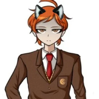 🐱 emoji Ронпа удивляет Telegram sticker 6 of 12