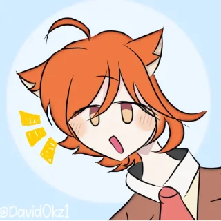 ❤️ emoji Ронпа удивляет Telegram sticker 7 of 12