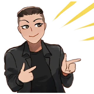 😏 emoji Коварный парень @nyasticks Telegram sticker 23 of 41