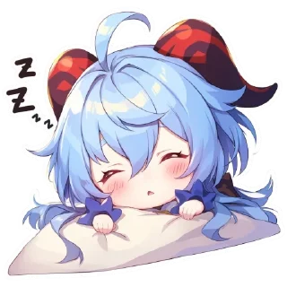 😴 emoji Геншин @stars458o9 Telegram sticker 16 of 55