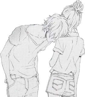 Sticker from черно-белые @anime_stickerr