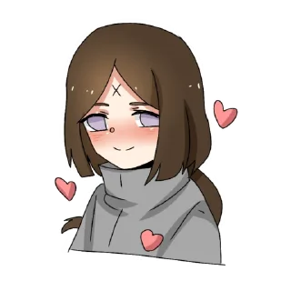 🥰 emoji Ханако в стаканчике Telegram sticker 5 of 12