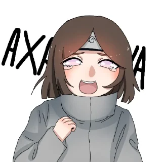 😆 emoji Ханако в стаканчике Telegram sticker 12 of 12