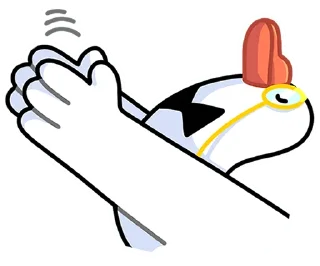 👏 emoji @tgsticker Гусь - за мат кусь без надписей! Telegram sticker 11 of 48