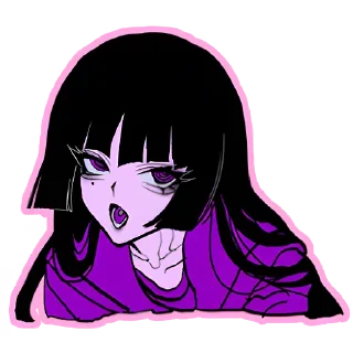 🤨 emoji Ультрамариновая-тян @nyasticks Telegram sticker 8 of 41
