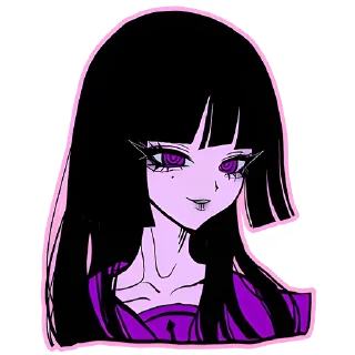 😊 emoji Ультрамариновая-тян @nyasticks Telegram sticker 2 of 41