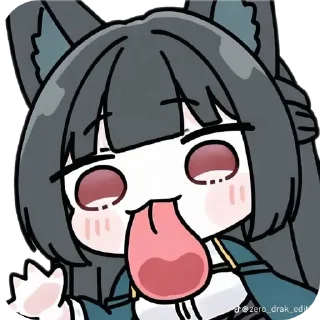 👄 emoji Hoshimi Miyabi Telegram sticker 10 of 17