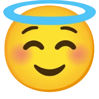 😇 emoji Mixed Emoji Telegram sticker 24 of 65