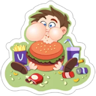 🍔 emoji няш Telegram sticker 10 of 30