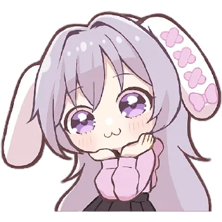 ☺️ emoji Зайчиха-чан 2 @Nyasticks Telegram sticker 19 of 41