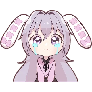 😭 emoji Зайчиха-чан 2 @Nyasticks Telegram sticker 16 of 41