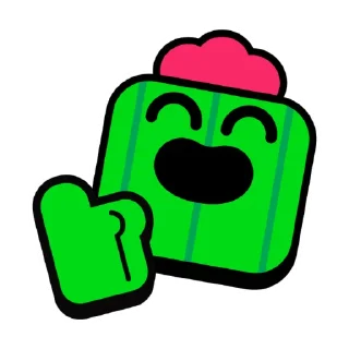 👍 emoji 🌵Спайк @Marszes Telegram sticker 5 of 60