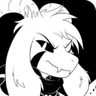✋ emoji Asriel Dreemurr Telegram sticker 7 of 49