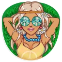 ☮ emoji Gyaru Telegram sticker 17 of 35