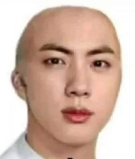 🌟 emoji bald kim seokjin👨‍🦲 Telegram sticker 9 of 102