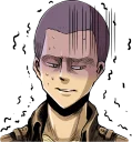 😰 emoji Attack on Titan :: @line_stickers Telegram sticker 19 of 40
