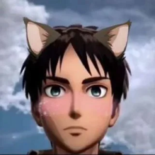 😍 emoji Эрен котик Telegram sticker 7 of 13