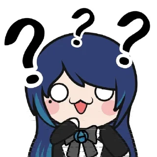 ❓ emoji Ado Telegram sticker 16 of 101