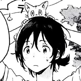 🍮 emoji ’  mio : manga ๓ @evaniwu   ♡     ˒ Telegram sticker 18 of 35