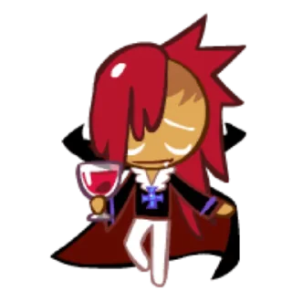 🍷 emoji Vampire Cookie! Telegram sticker 17 of 27