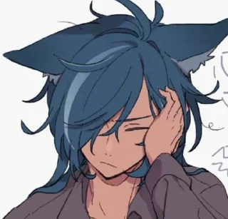 😵‍💫 emoji I SIMP FOR HIM BY @mitz_rsg Telegram sticker 14 of 56