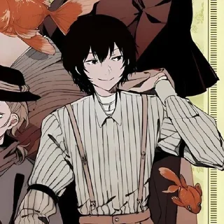 😚 emoji Dazai Osamu. Telegram sticker 14 of 25
