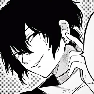 😏 emoji Dazai☕ Telegram sticker 17 of 120