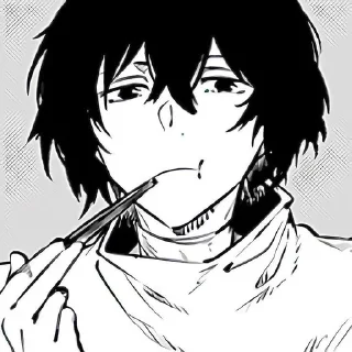 😑 emoji Dazai☕ Telegram sticker 6 of 120