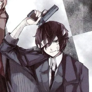 🔫 emoji Dazai Osamu. Telegram sticker 11 of 25