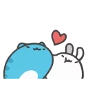 ❤️ emoji Capoo #2 @IMG2D Telegram sticker 2 of 30