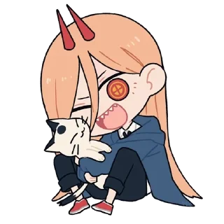 🌟 emoji csm chibi by @lztrk Telegram sticker 20 of 100