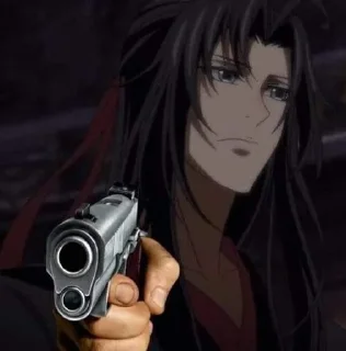 🔫 emoji Кинню Вэй Ина Telegram sticker 18 of 35